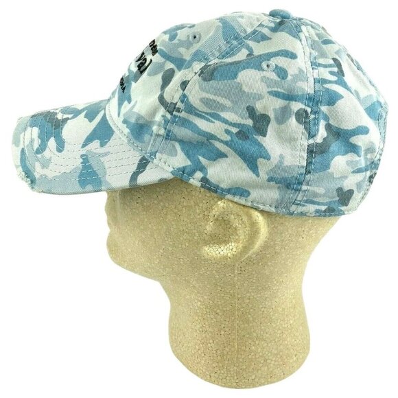 Watermelon Festival Blue Camo Baseball Cap Adjustable Distressed Nash Oklahoma - Picture 5 of 10